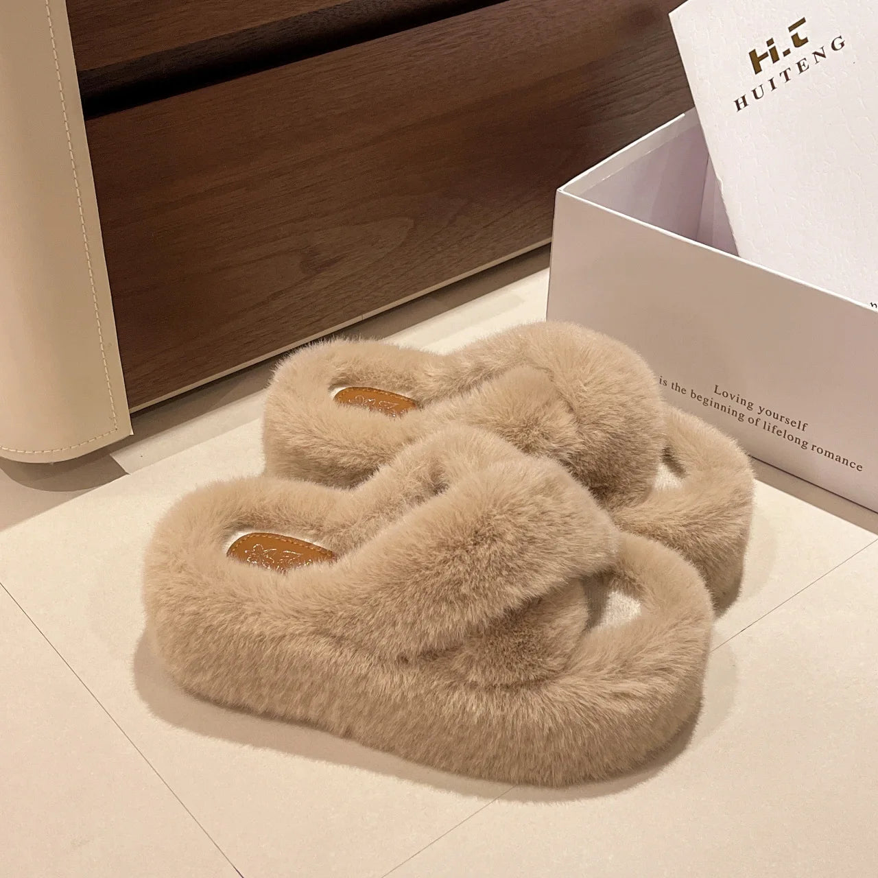 Plush House Slippers