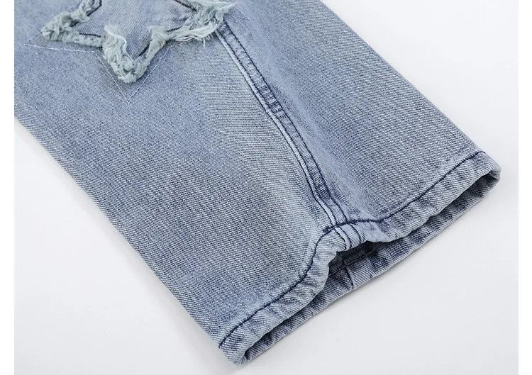 EST. 313 Star Patch Baggy Jeans