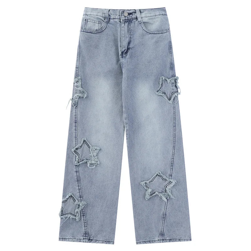 EST. 313 Star Patch Baggy Jeans