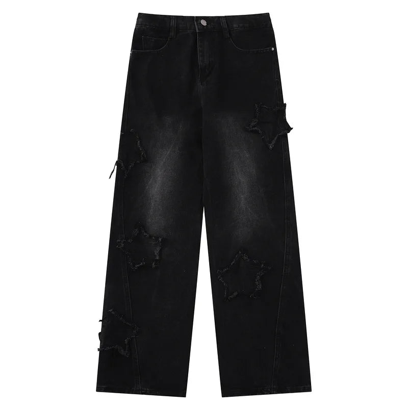 EST. 313 Star Patch Baggy Jeans
