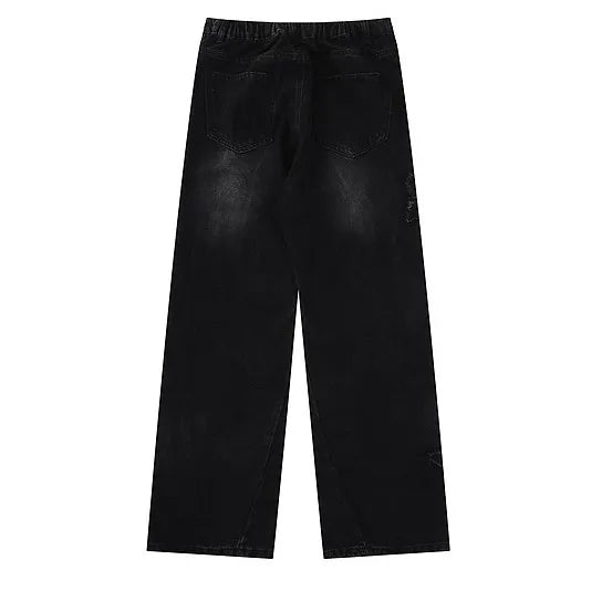 EST. 313 Star Patch Baggy Jeans