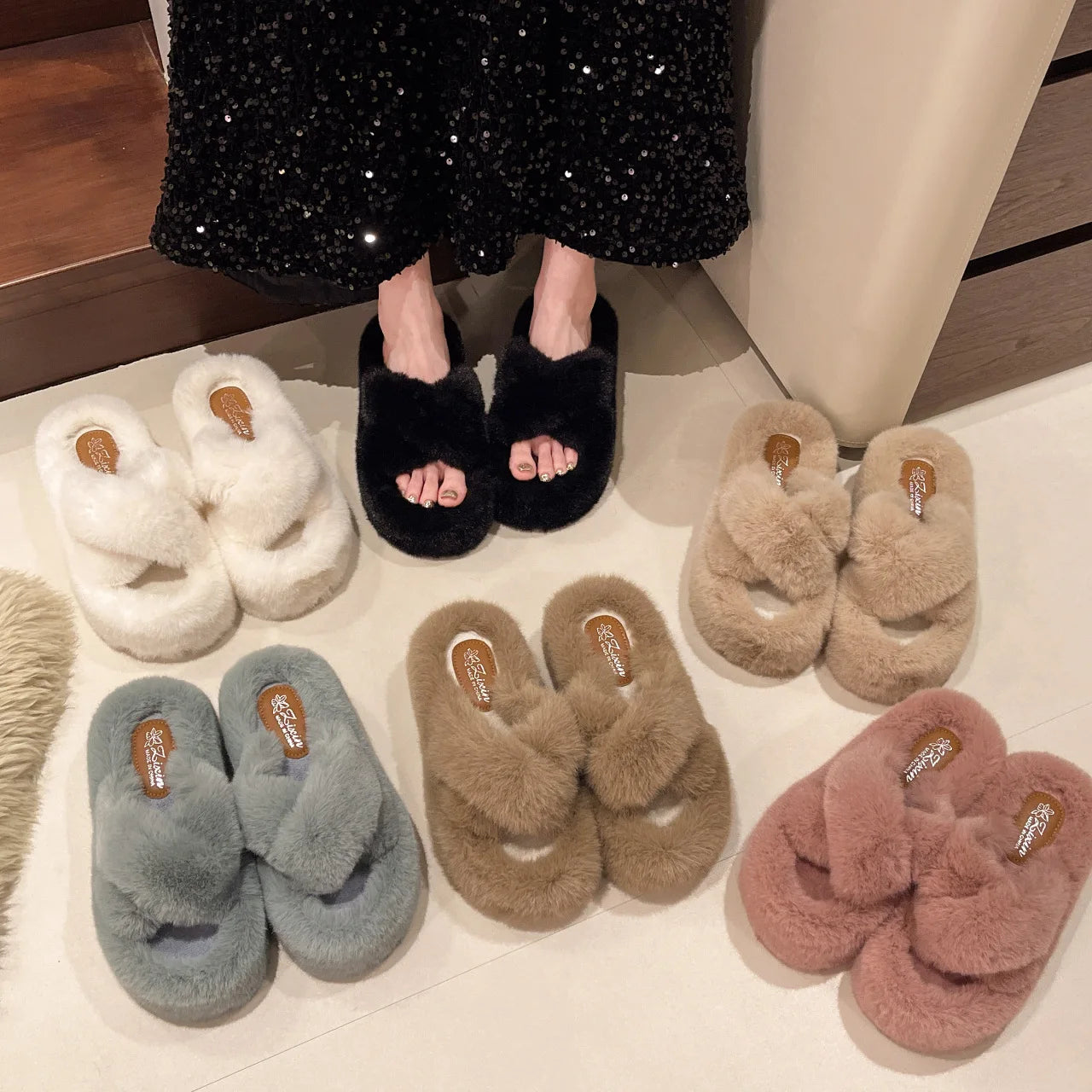 Plush House Slippers