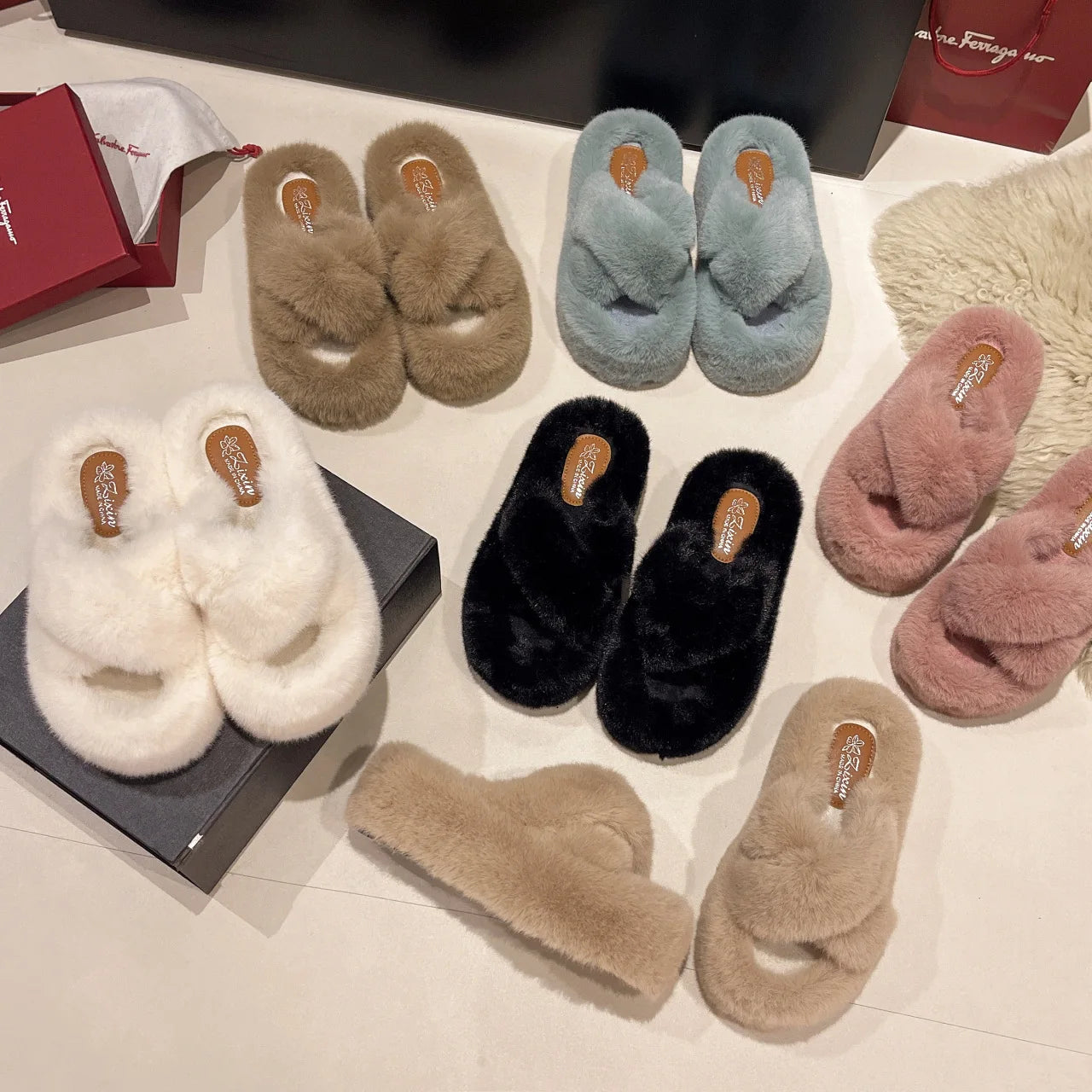 Plush House Slippers