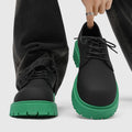 EST. 313 Two-Tone Leather Platform Derby Sneakers