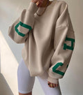 EST. 313 Oversized Letter Print Hoodie