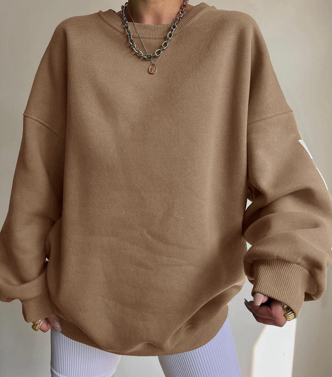 EST. 313 Oversized Letter Print Hoodie