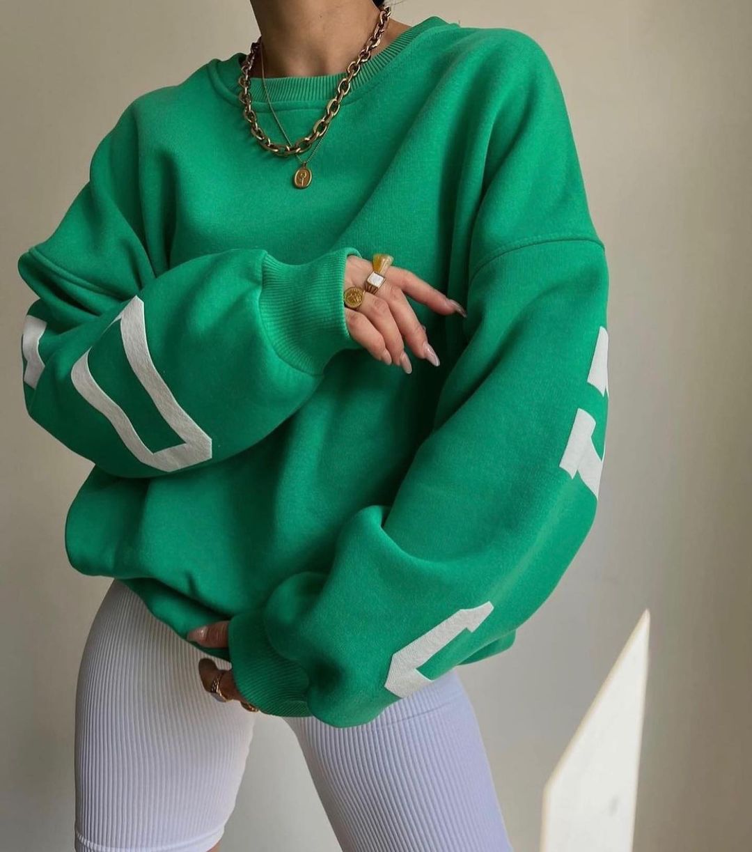 EST. 313 Oversized Letter Print Hoodie