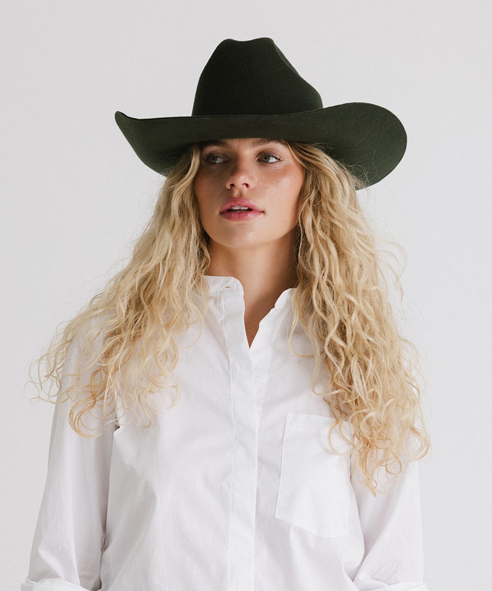 EST. 313 Cattleman Felt Cowboy Hat
