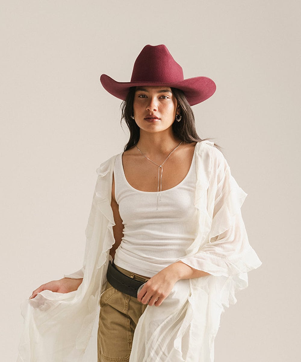 EST. 313 Cattleman Felt Cowboy Hat