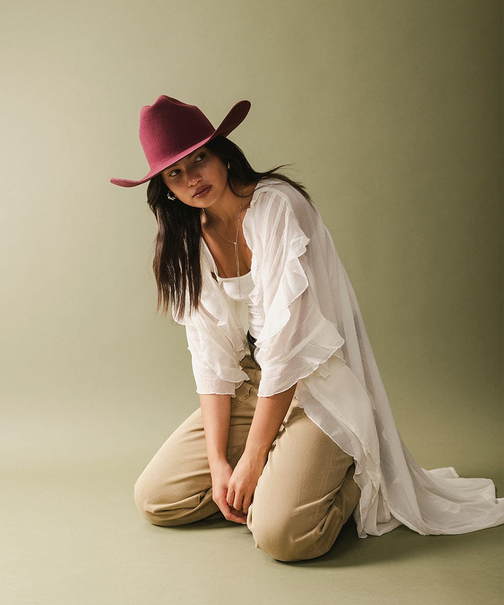 EST. 313 Cattleman Felt Cowboy Hat