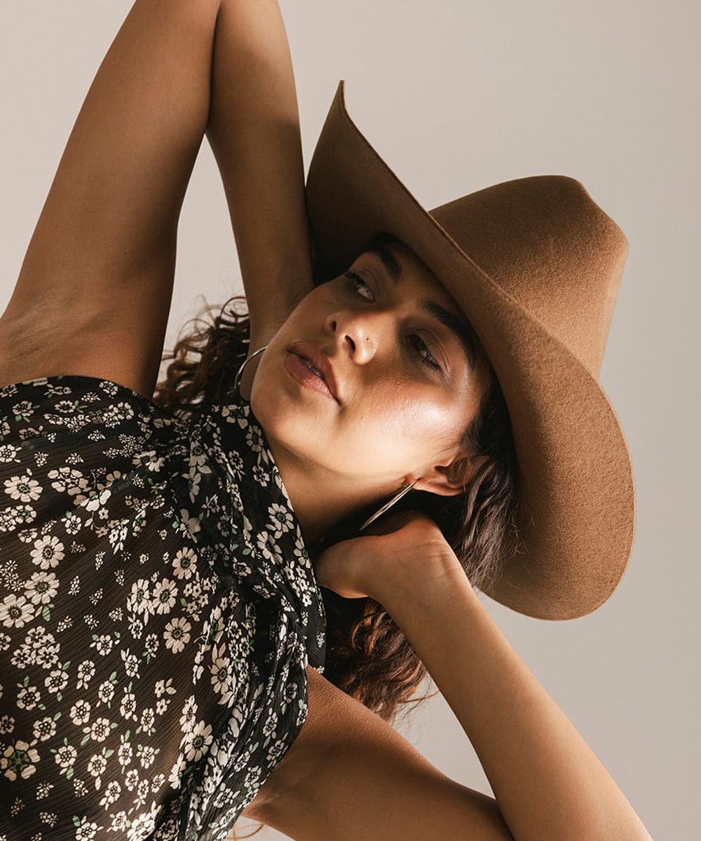 EST. 313 Cattleman Felt Cowboy Hat
