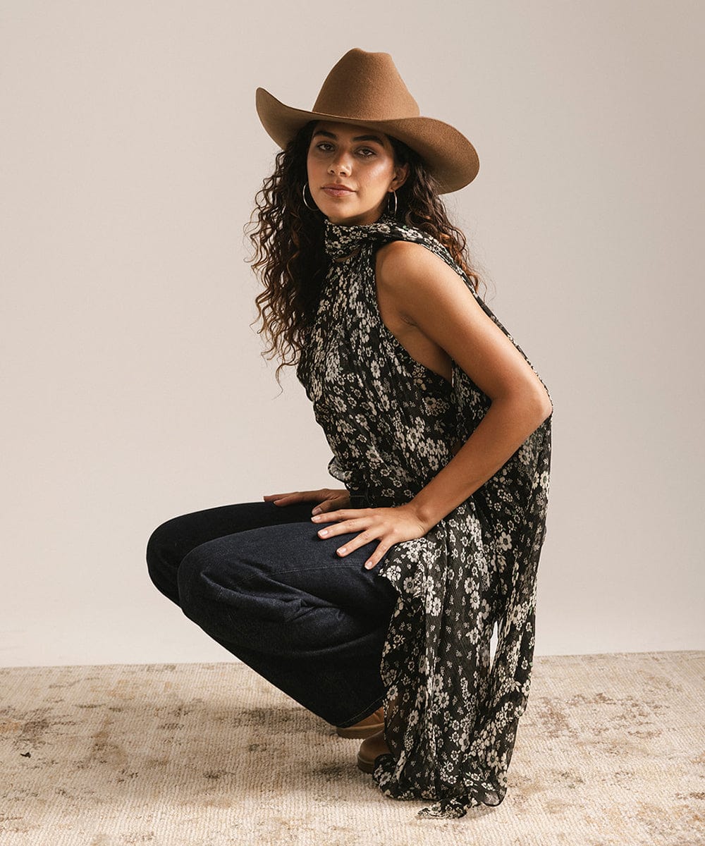 EST. 313 Cattleman Felt Cowboy Hat