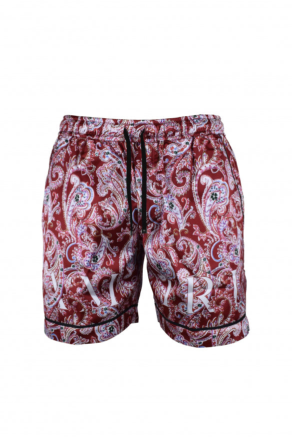 Amiri Men's Red Viscose Bandana Shorts