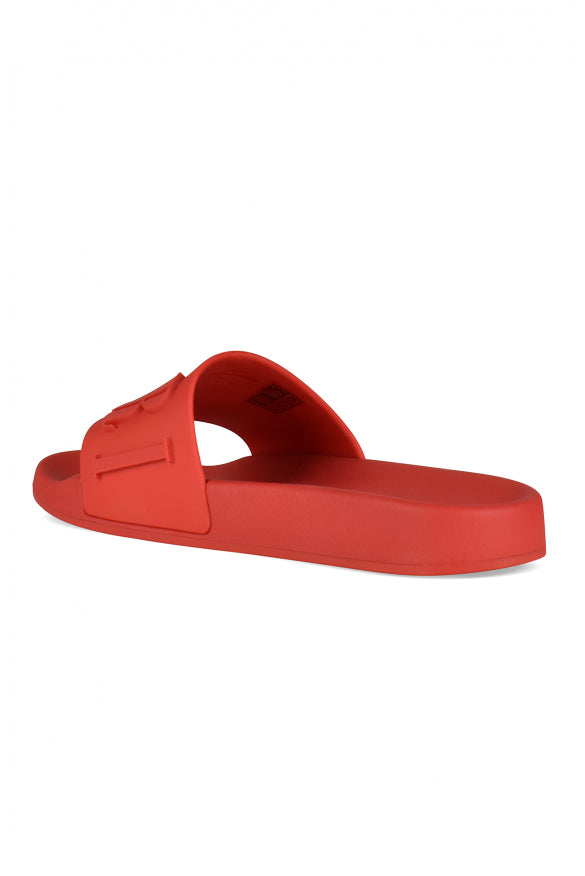 Amiri Red Rubber Logo Slides